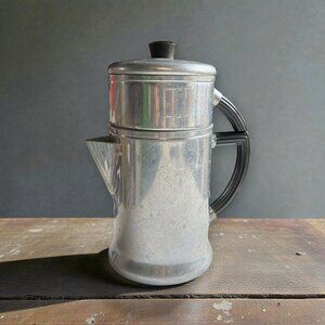 VTG Wear-Ever # 966 Aluminum Drip Coffee Pot/Maker-Bakelite Handle-c.1950s-1960s